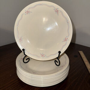 Vintage Corelle English Breakfast Bread/Dessert Plate 6 3/4" Set of 12